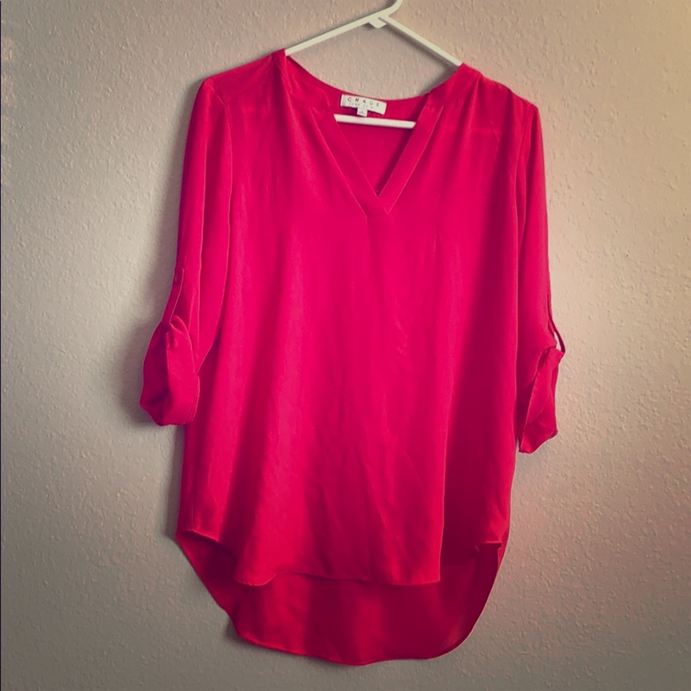 Hot pink blouse